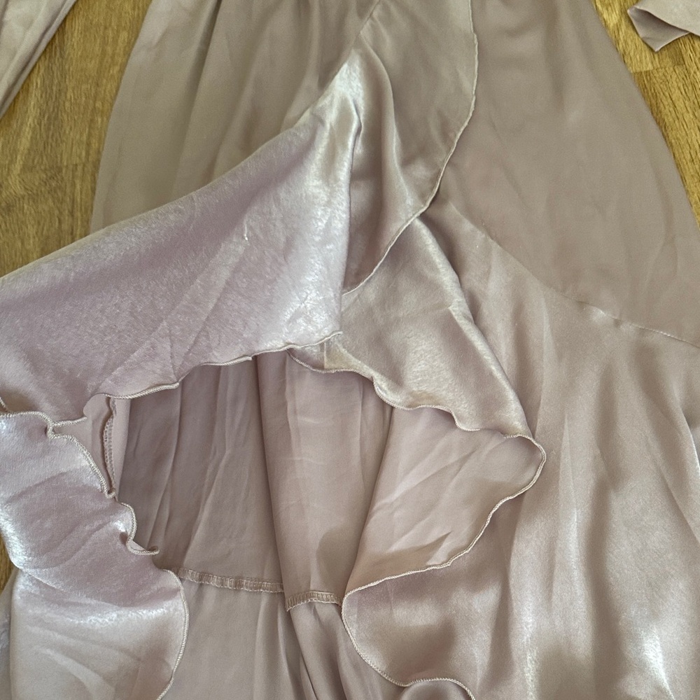 Chic Long Sleeve Dress in Soft Taupe - Picture 5 of 10